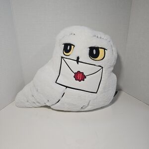 HARRY POTTER Hedwig White Owl Plush Pillow New Without Tags